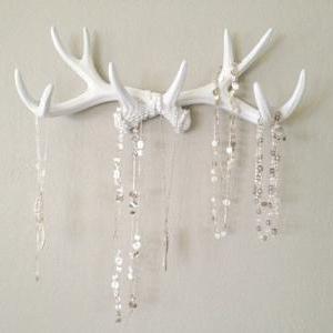 Faux Deer Antlers Wall Decor Jewerly Rack On Luulla