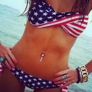 All American ~Flag Bandeau Bikini~Swimsuit