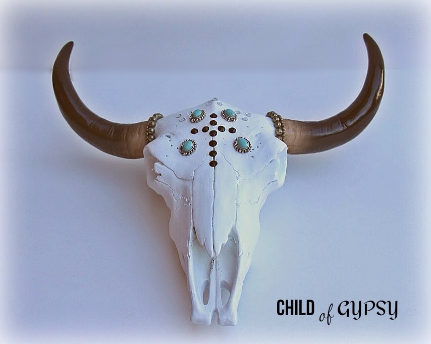 Decorative Cow Skull Wall Mount